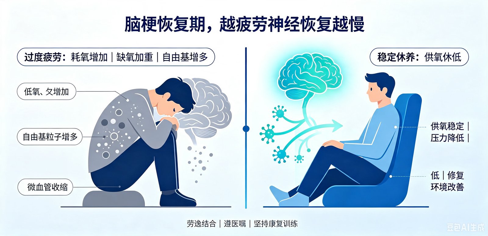 为什么脑梗恢复期越疲劳,神经恢复越慢?