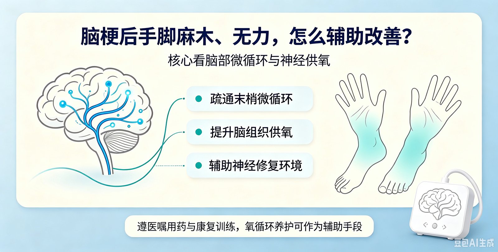 脑梗头晕昏沉、脑供氧不足适合脑梗仪吗?