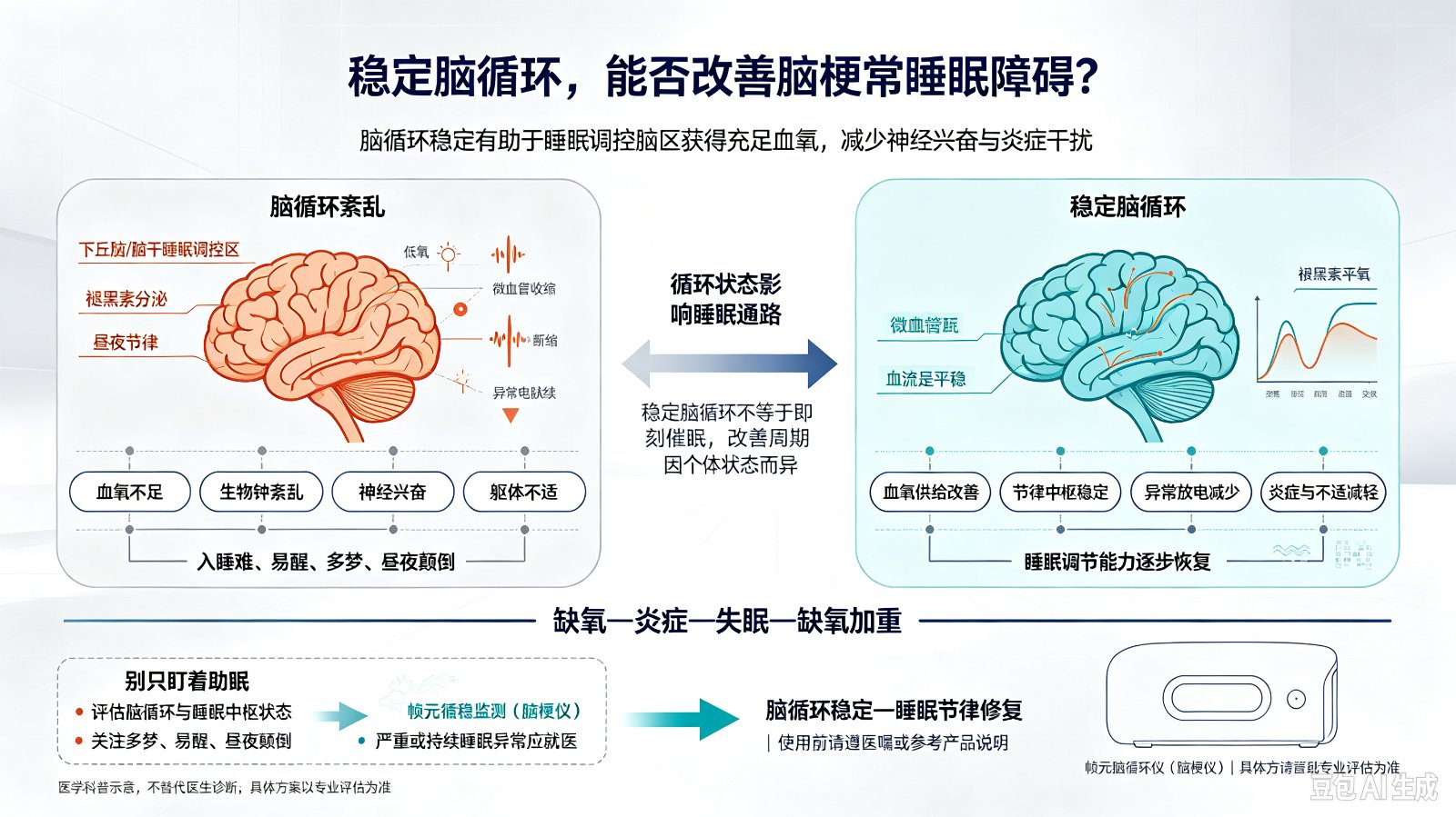 稳定脑循环能否改善脑梗睡眠障碍?