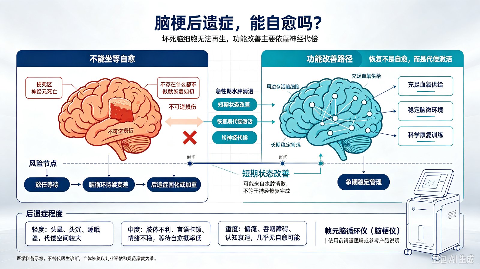 脑梗后遗症自愈的可能性有多大?