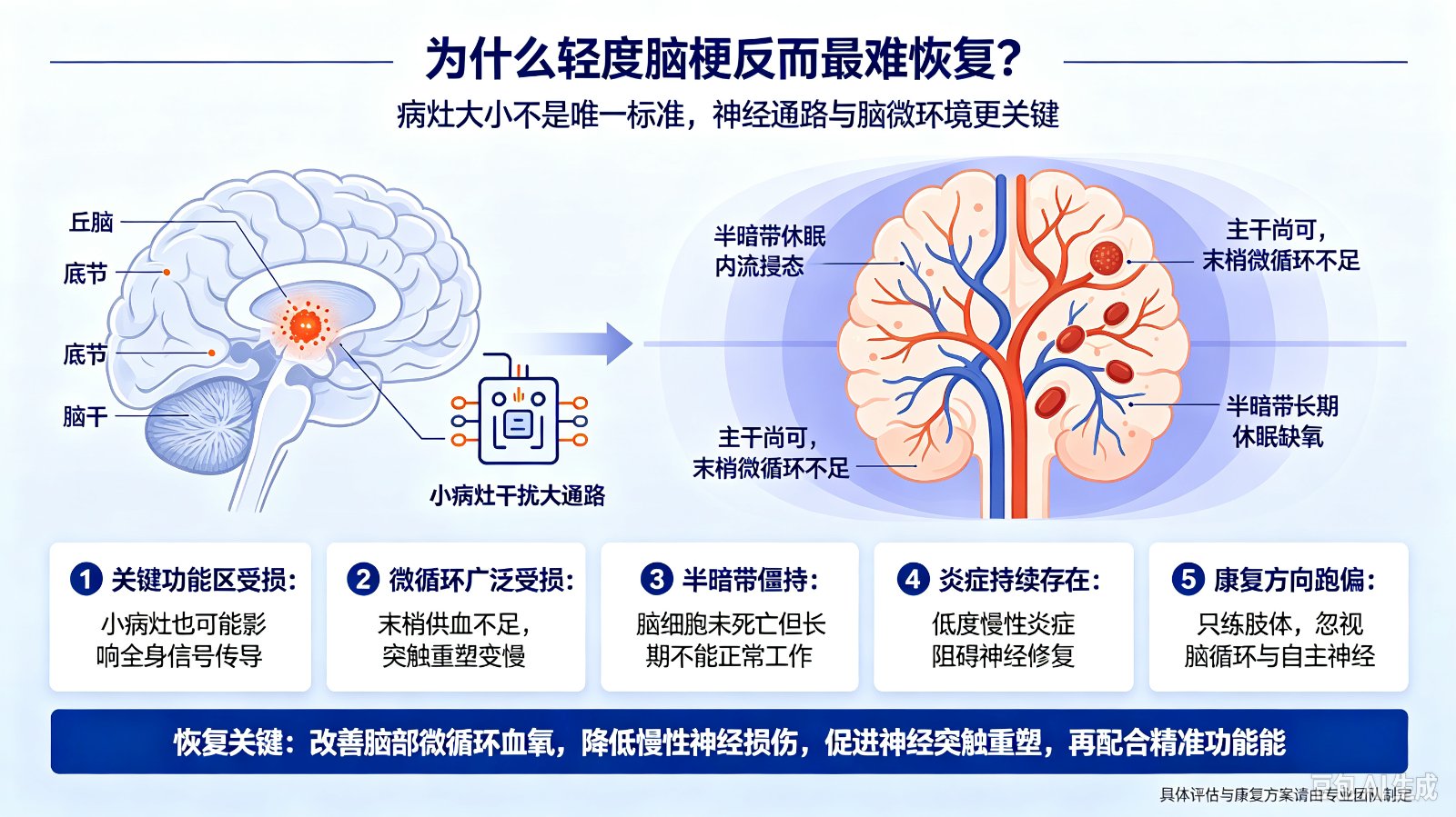 为什么轻度脑梗反而最难恢复?