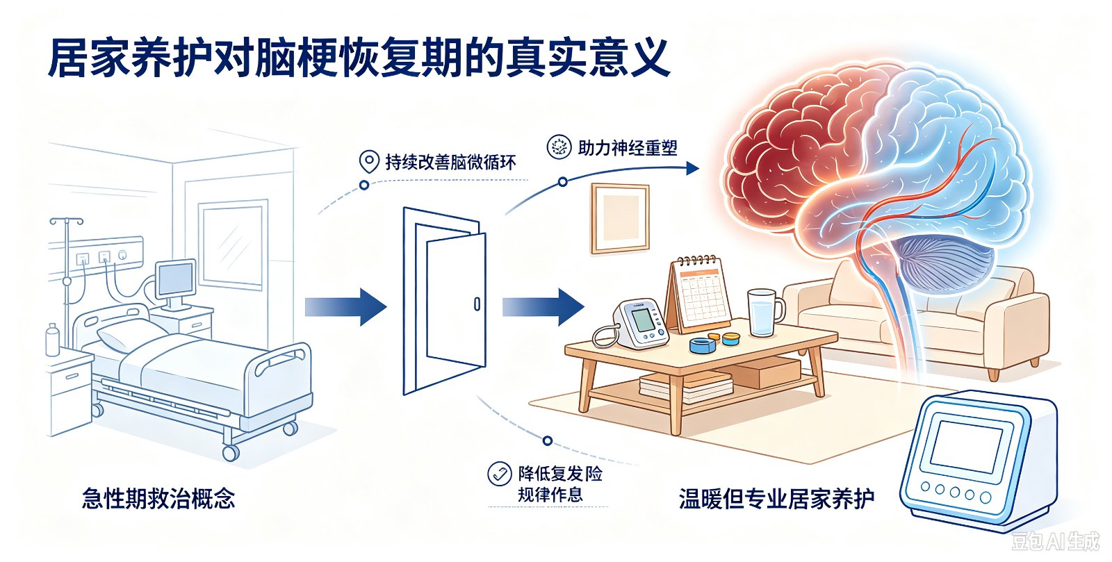 居家养护对脑梗恢复期的真实意义?