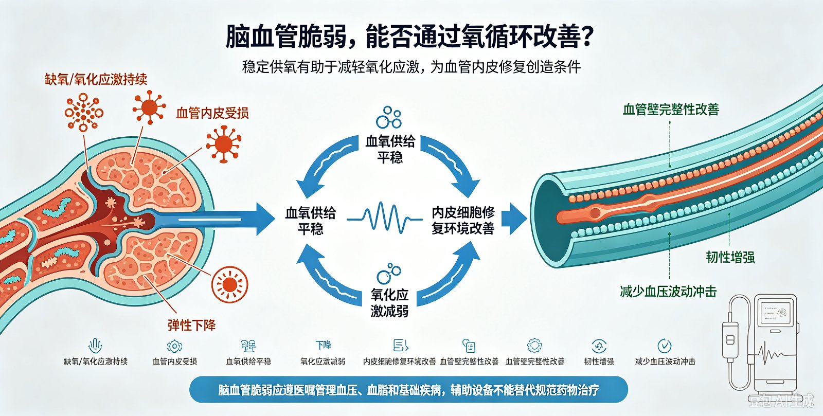 脑血管脆弱如何通过氧循环改善?